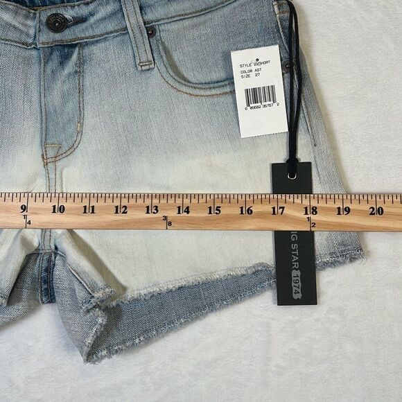 Big Star jean denim shorts- Alex Mid Rise Skinny jean shorts-New w/tag- Women 27 - Picture 2 of 5